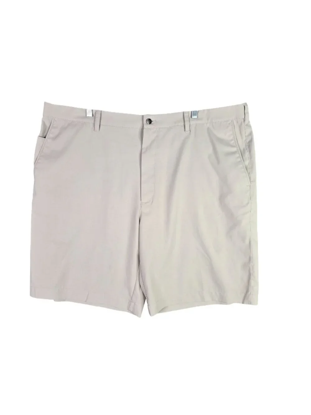 Mens Callaway Beige Flat Front Chino Golf Shorts 11